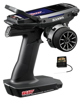 Vysílač SANWA M17 2,4 GHz FH5 + přijímač RX-493i