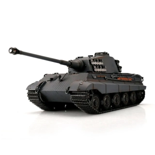 RC King Tiger šedý BB kouř 1/16