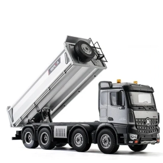 RC sklápěč 1:14 12kanálový 2,4 GHz – stříbrný